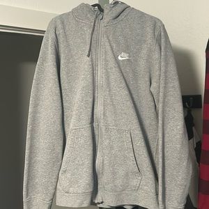 Gray Nike hoodie